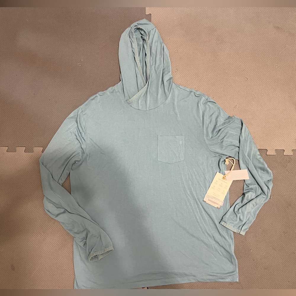 GUC Men’s Free Fly Bamboo Lightweight Hoodie Large blue